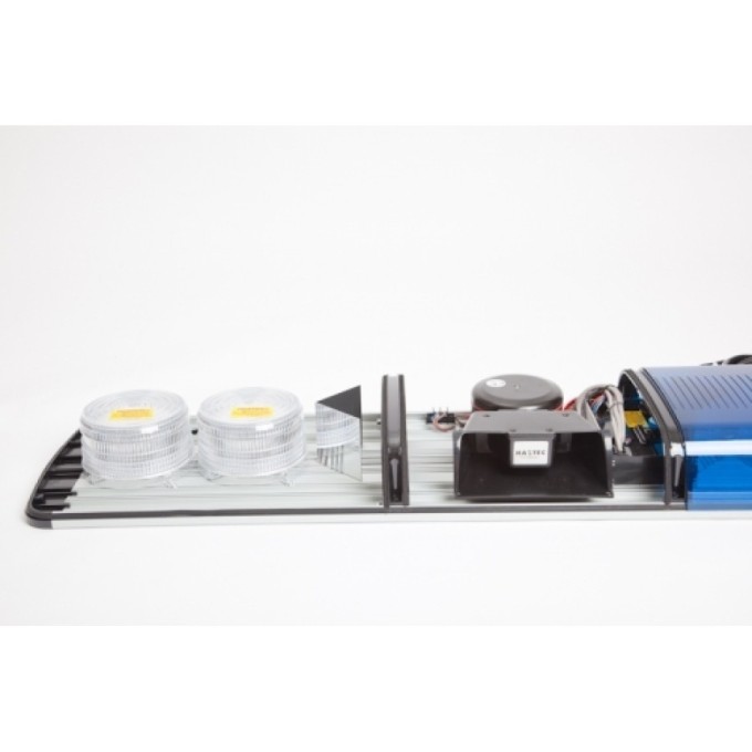 Rampa luminoasa stroboscopica cu difuzor si sirena 100W - lungime 1092 mm